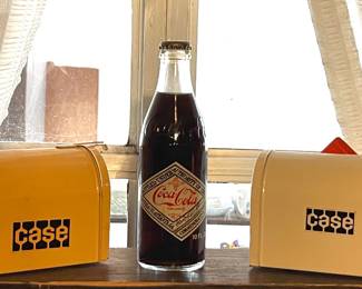 VINTAGE CASE TRACTOR MAILBOX BANKS