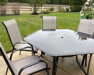 Outside table and chairs