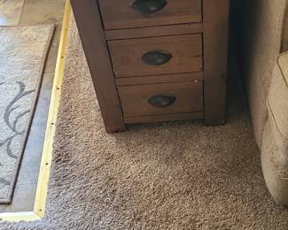 Distressed end table
