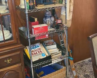 5-tier chrome or silver metal wire shelving unit