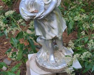 24" Standing Fairy (also known as the Fairy with Blossom garden statue)