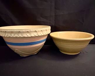 Classic American Stoneware Mixing Bowls Ft. McCoy Pottery B2SF