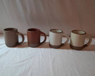 Four East Fork Pottery Stoneware Mugs B2KD