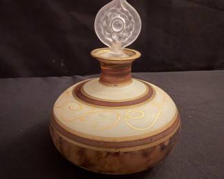Arte Murano MB Italian Glass Perfume Bottle B1RG