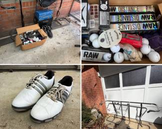 Golf Shoes, Golf Balls  Metal Frame Bag Holder GMG