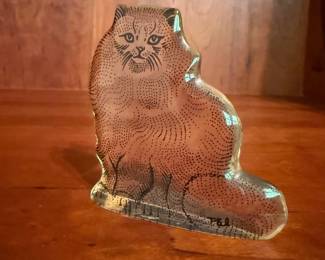 Abraham Palatnik Lucite Cat Figurine B1BM