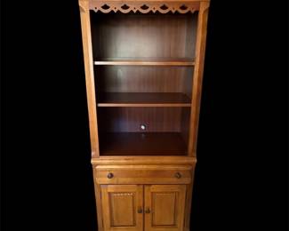 Broyhill Wood Illuminated Bookcase  Cabinet Unit DRSF