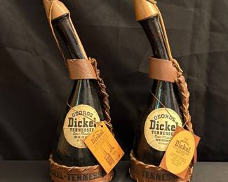 George Dickel Tennessee Sour Mash Whisky Powderhorn Bottles B1SF