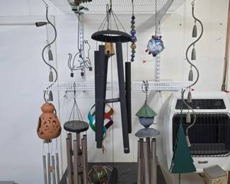 Assorted Wind Chimes, Bells,  Garden Ornaments GJS