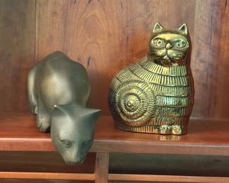 Brass Cat Figurines B1SF
