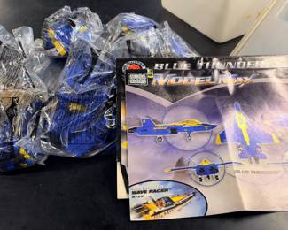 Lego type blue angel toys