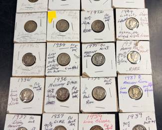 Collection of silver dimes