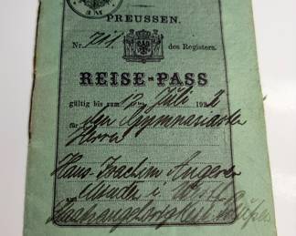 1920s passport