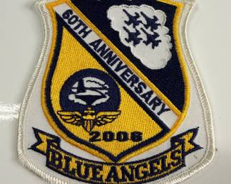 60th anniversary blue angel patch with matching poster