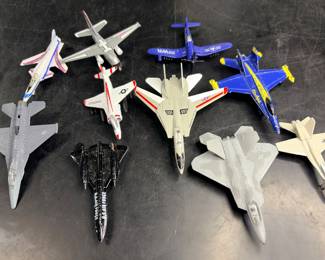 Collection of toy airplanes