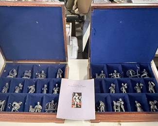 The people of colonial America, pewter figures