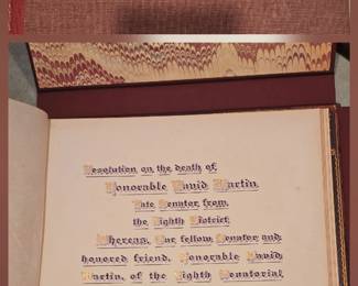 Antique photo album of Senator David Martin of Philadelphia 1920