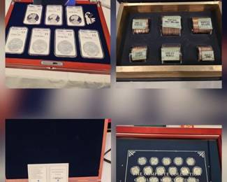 Silver Mercury Dimes, Complete 2025 US Half Dollar Coin Set, 2020 American Eagle Silver Dollar set, Our National Anthem collector set