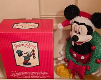 Mickey Mouse Christmas Holiday Floor Size Decorations - Animated/Musical or Light Up