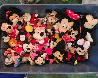 Stuffed Animals - mostly Mickey Mouse, Minnie Mouse, and other Disney figures but some random ones too!