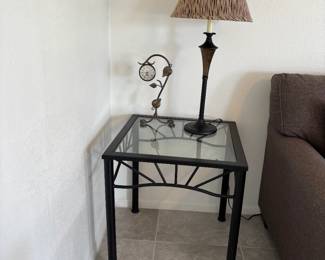 Side Table With Lamp