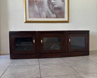 Media Cabinet And Wall Art