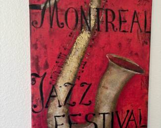 Saxophone Themed Wall Art