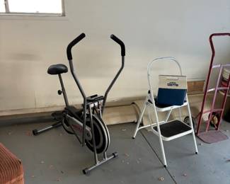 Exercise Bike And Step Stool