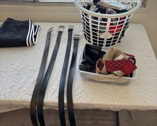 Belts And Laundry Basket