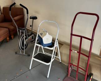 Hand Truck And Exercise Bike