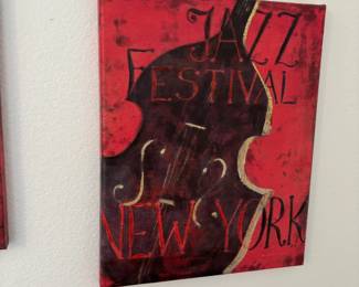 String Instrument Themed Wall Art
