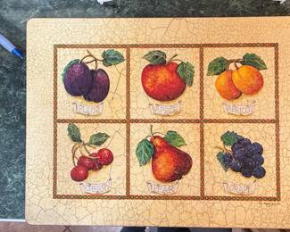 Jay Barron Fruit Motif Placemat