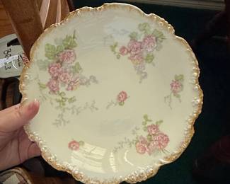Vintage Limoges Floral Porcelain Plate