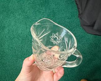 Anchor Hocking Early American Prescut (EAPC) Star of David Creamer