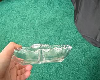 Vintage Fostoria Century 2-Part Divided Relish Dish