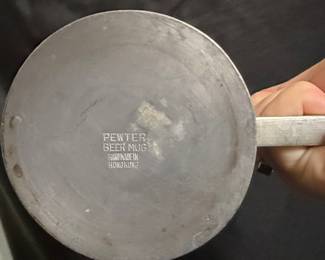 Vintage Hong Kong Pewter Beer Mug
