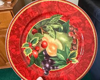 Sakura Hallmark Home Collection Holiday Abundance Plate