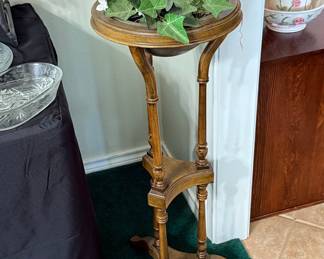 Vintage Mahogany Tripod Plant Stand