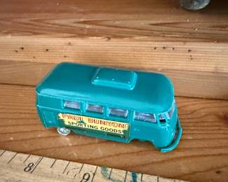 Vintage Paul Bunyan Sporting Goods VW Bus Toy