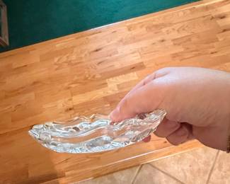 Vintage L.E. Smith Moon and Star Glass Ashtray