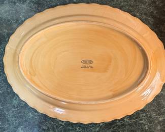 HOME Rooster Pattern Oval Serving Platter