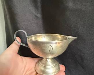 Vintage Sterling Silver Weighted Creamer