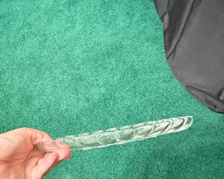 Vintage Clear Pressed Glass Relish Dish