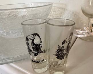 Cancun Toucan Souvenir Shot Glasses