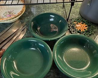 Furio Home Made in Italy Green Bowls