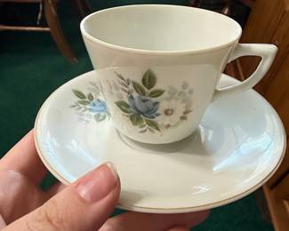 Vintage Japanese Floral Tea Cup and Saucer