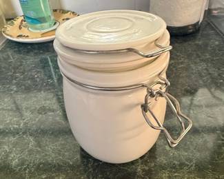 Ceramic Clamp-Top Storage Canister