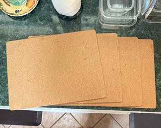 Set of 4 Floral Cork-Backed Placemats