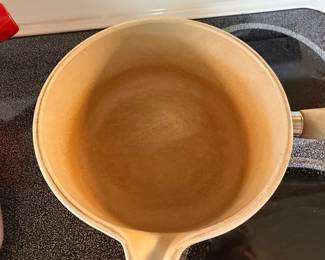 Le Creuset 18cm Enameled Cast Iron Saucepan with Wood Handle