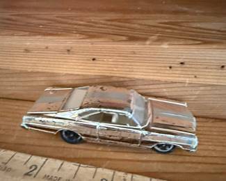 Vintage 1960s Aurora Cigar Box #6107 Ford Galaxie XL-500 Diecast Car
